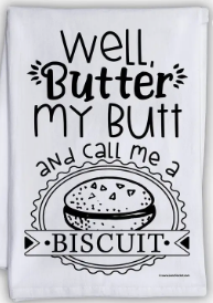 Humorous Flour Sack Dish Towel